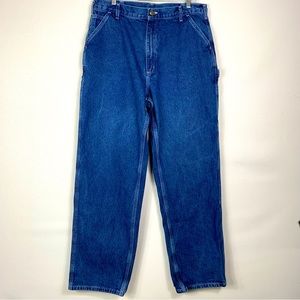 Carhartt B13 Medium Dark Wash Loose-fit Straight leg Jeans Size 38